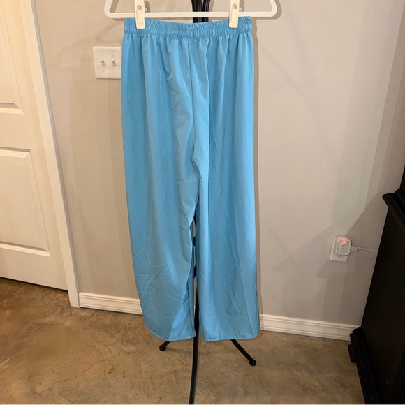Light Blue Wide Leg Pants - Picture 6 of 6